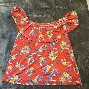 Old Navy  women's Orange, Blue and Yellow  Short Sleeve Top size XLarge